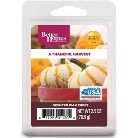 Better Homes & Gardens A Thankful Harvest Scented Wax Cubes 2.5 Oz LE NEW - Picture 2 of 4